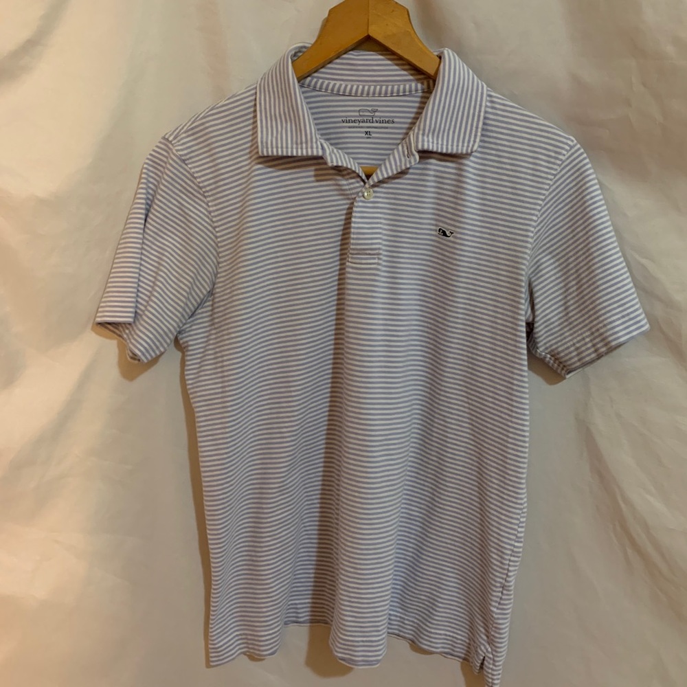 Vineyard Vines Boys Polo Blue/White
